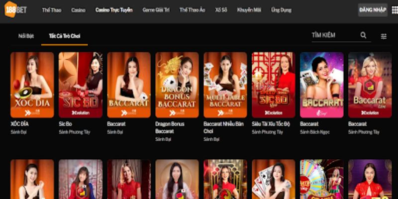 Casino trực tuyến của 188BET