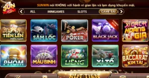 trọn bộ game bài sunwin