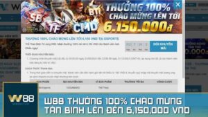 W88 tặng thưởng chào mừng